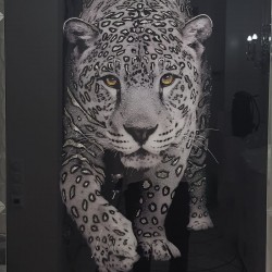 Картина "Серебряный леопард"