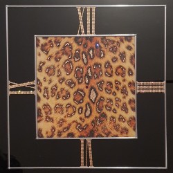 Часы настенные "Золотой леопард"